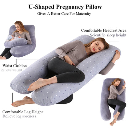 Pregnancy Pillow 130*70cm Sleeping Waist Pillow for Pregnant Women Nursing Pillow Breastfeeding Cushion for Women