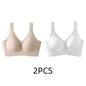 1/2PCS Women's Seamless Underwear, Thin Style, Large Breasts, Small Breasts, No Wires, Pull-up And Anti-sagging Large Size Bra
