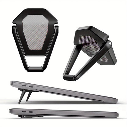 Portable Invisible Laptop Stand, Mini Aluminum Cooling Pad,Computer Keyboard Mount Kickstand, Ergonomic Lightweight Laptop Stand
