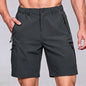 Men's Cargo Shorts; Summer Waterproof Breathable Comfortable; Multi-Pocket; Outdoor Casual Sports Beach Pants; Elastic Waistband