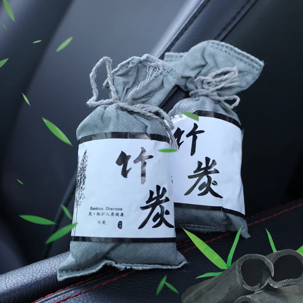 Bamboo Charcoal Air Purifying Bags for Refrigerators Wardrobes Shoe Cabinets Car Air Freshener Purifier Activated Carbon Bag