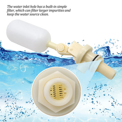 3Pcs Water Tank Float Valve 1/2" for Automatic Water Bowl Horse Cattle Goat Sheep Pig Dog Water Trough Farm Supplies