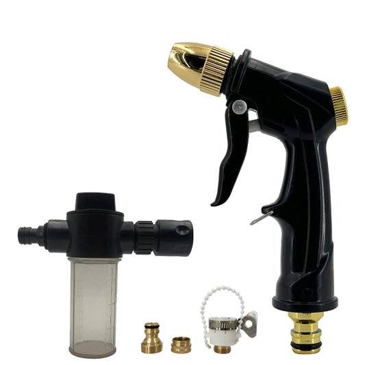 GOUN HOSE Garden Water Spray Gun High Pressure Water Gun Foam Water Bottle Spray Car Wash High Pressure Sprayer Watering Nozzle