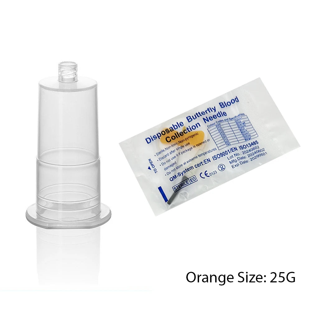 50pcs/lot Disposable Butterfly Blood Collection Needle double wing type Blood Collection Needle Pet Care Room Cat Dogs Animal