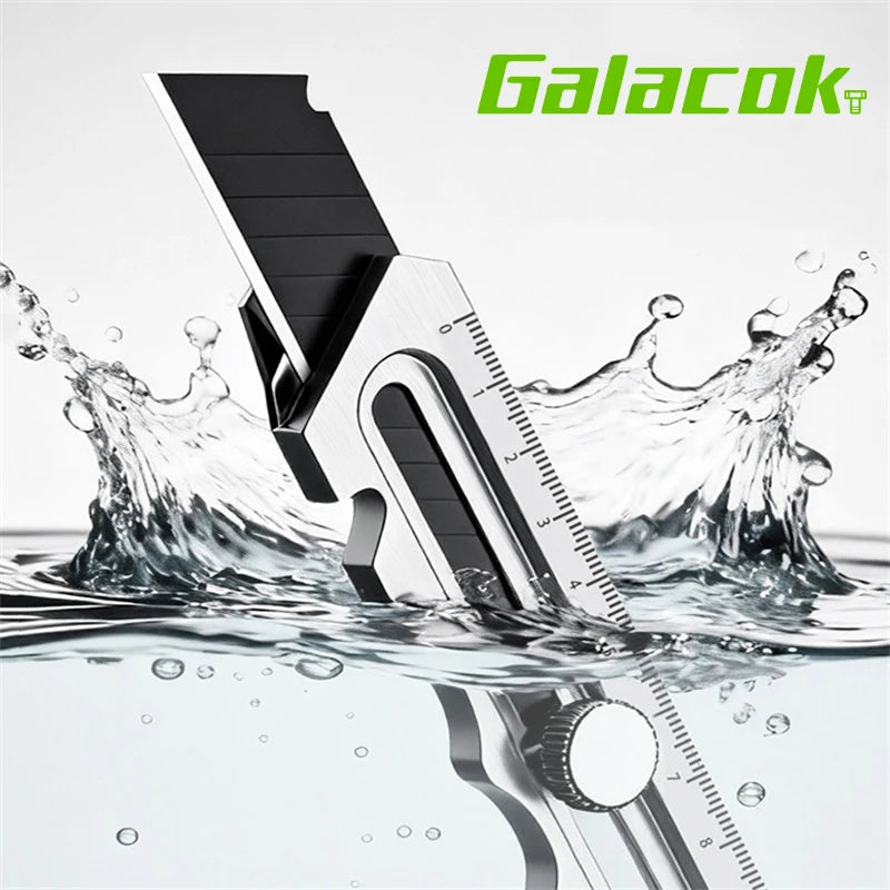 Stainless Steel Utility Knife 6 In 1 Multi-Function Opener Retractable Box Cutter Portable Office Home Courier Unboxing Knifes