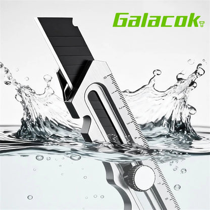 Stainless Steel Utility Knife 6 In 1 Multi-Function Opener Retractable Box Cutter Portable Office Home Courier Unboxing Knifes