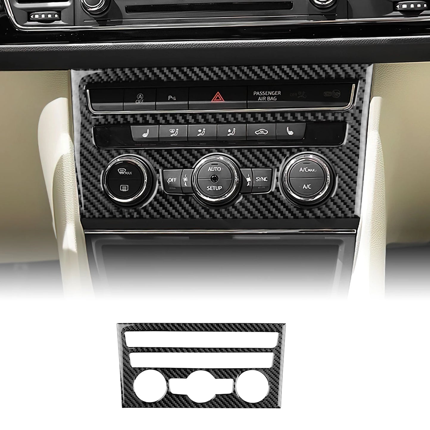 Real Soft Carbon Fiber Sticker For Seat Leon MK3 2013 2014 2015 2016 2017 2018 2019 2020 LHD RHD Car Central AC Button Interior