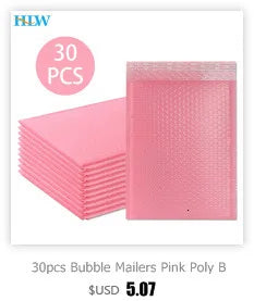 10Pcs/lot Rose Gold Metallic Bubble Mailers Foil Padded Bags Aluminized Postal Bags Gift Packaging Padded Shipping Envelopes