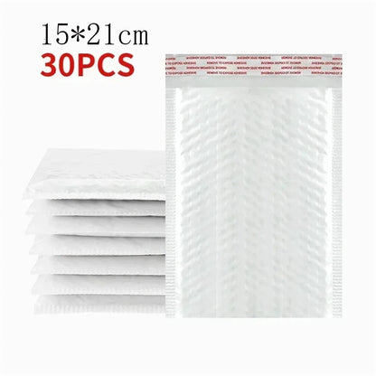 Wholesale White Bubble Envelopes Bag Waterproof Foam Bubble Mailers Shipping Envelope Bags Plastic Self Sealed Packing Pouches