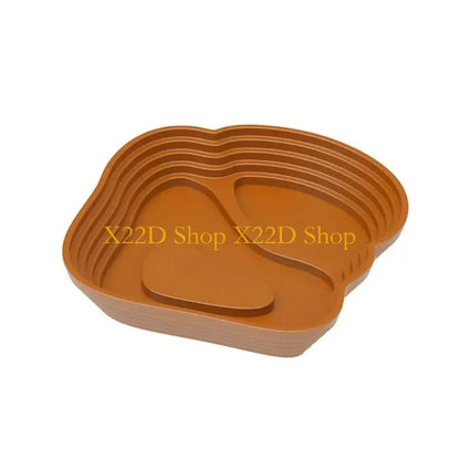 X22D Natural Reptiles Bathing Bowl Plastic Multiple Step Design Soaking Pool with Ramps For Turtles Feeding Habitat