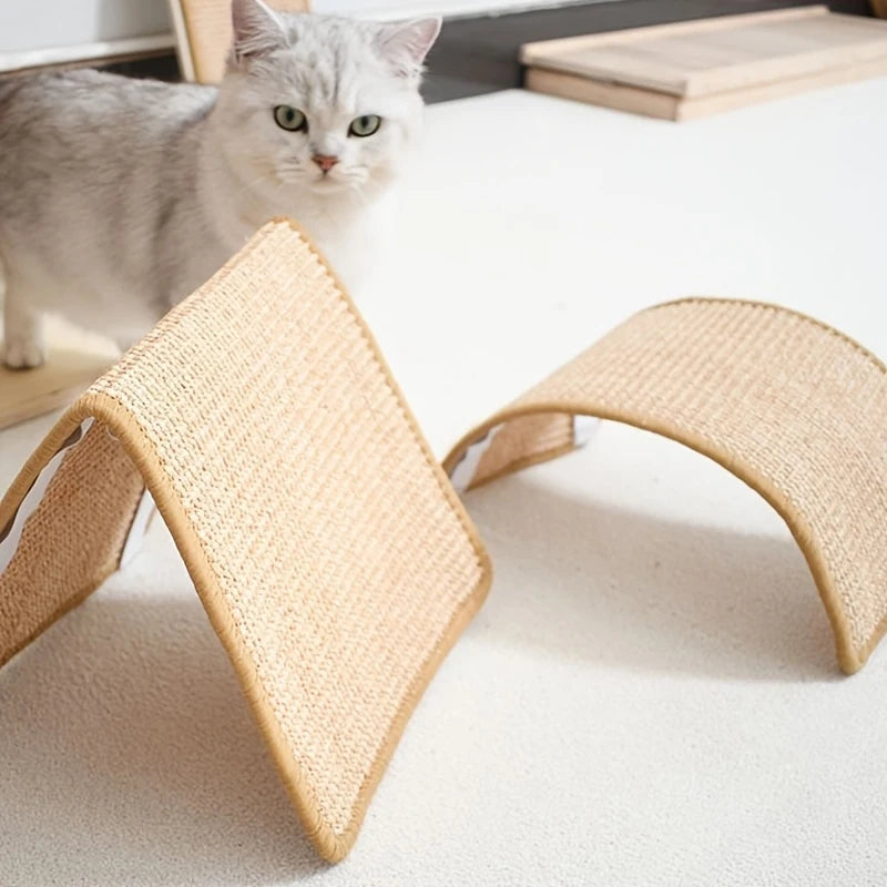 Durable Sisal Cat Scratch Board-Magic Invisible Adhesive,Sofa Safety Design,Multi Layer Sports and Rest Areas,Perfect Pet Gift