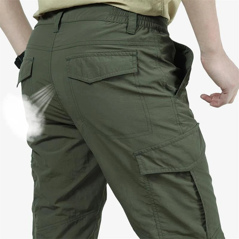 2026 Outdoor Waterproof Tactical Cargo Pants Men Breathable Summer Casual Army Military Long Trousers Male Quick Dry Cargo Pants