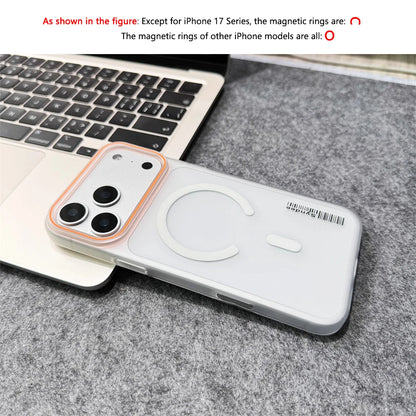 Magnetic Matte Translucent Barcode Slim Hard Case For iPhone 17 Pro Max Air 16 15 14 Plus 13 12 For Magsafe Frosted Cover Shell