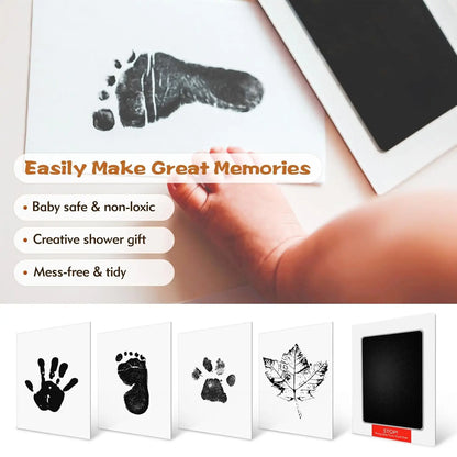 Baby Inkless Hand and Footprint Kit, Ink Pad Paw Print kit for Dogs, Dog Nose Print Kit, Dog Paw Print Kit - Baby Footprint Kit