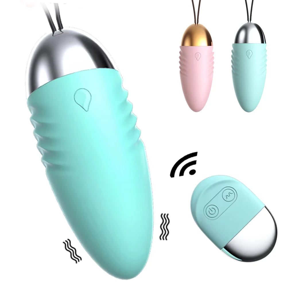 Silicone Vibrating Egg Wireless Remote Control Bullet Vibrators Vaginal Masturbation G Spot Stimulating Massager Women Sex Toys