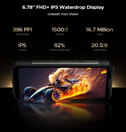 World Premiere DOOGEE V Max Play 5G Projector Rugged Phone 20500mAh Dual Camping Lights Dimensity 7300 16GB+512GB NFC Smartphone