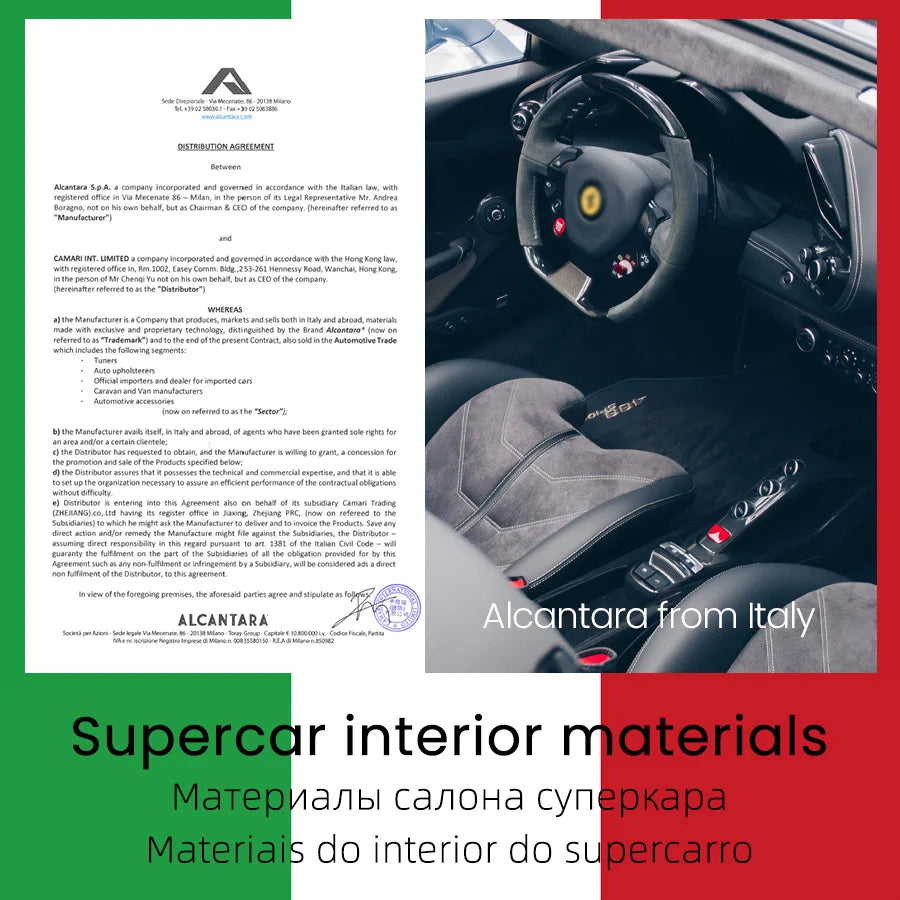 for ALCANTARA Case for iPhone 18 17 16 15 Pro Max Supercar Same Suede Leather Compatible with MagSafe Business Luxury Cover