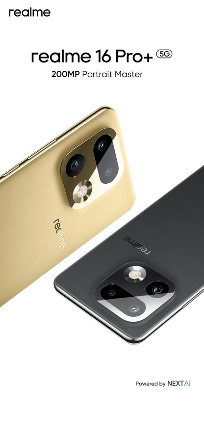 realme Smartphone 16 Pro Plus 5G 200MP Luma Color Camera 50MP Telephoto Camera 700omAh Battery 80w Charge Snapdragon 7 Gen 4