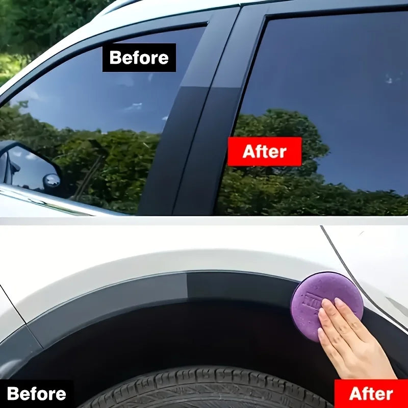 Crystal Clear Car Plastic Restorer - Car Interior and Panel Renovation Wax Coating Agent Car Maintenance Wax Car Polishing Paste