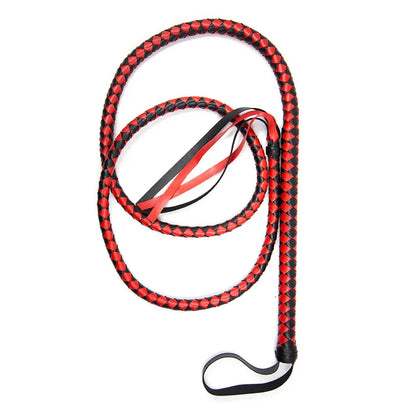 1.8M Long Faux Leather Bondage Whip Handle Riding Crop Fetish Flogger Sexy BDSM Toys for Adult Woman Halloween Costume Accessory