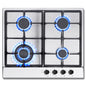 TopStrong 2/4/5 Burner 4200W Stainless Steel Auto Flame Protection Built-in for Natural Gas/Propane, Easy Clean, 30cm‌ Gas Hob