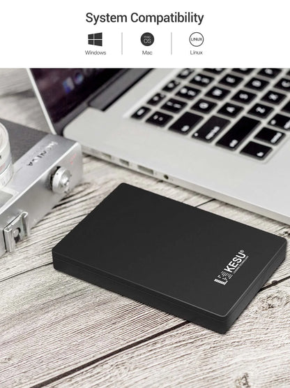 KESU HDD 2.5" Portable External Hard Drive 2TB/1TB/500GB/750GB USB3.0 Disk Memory for PC Tablets PS4 Notebook Desktop Computer