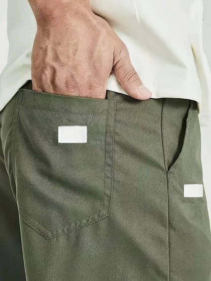 2025New Men's Casual Sports Pants Sweatpants Male Jogger Cargo Harem Pencil Pants Trousers Multi-pocket Sweatwear