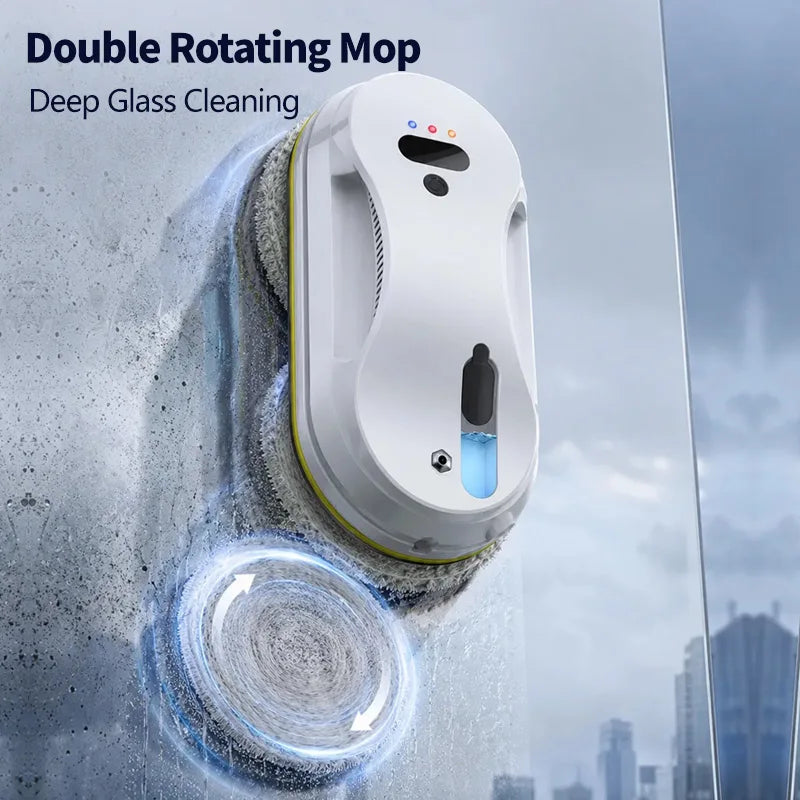 DIVEDEER Window cleaner for home use fully automatic single water spray window cleaner remote control window cleaner robot