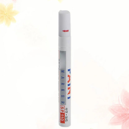 Car Scratch Repair Pen White Multi- -Up Paint Marker for Auto Tire Rim Scratch Concealing Oxidation Resistance