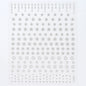 Black White Star 3D Nail Art Sticker Y2K Pentagram Self-Adhesive Decals Laser Shiny Glitters Starlight Manicure Ornaments Slider