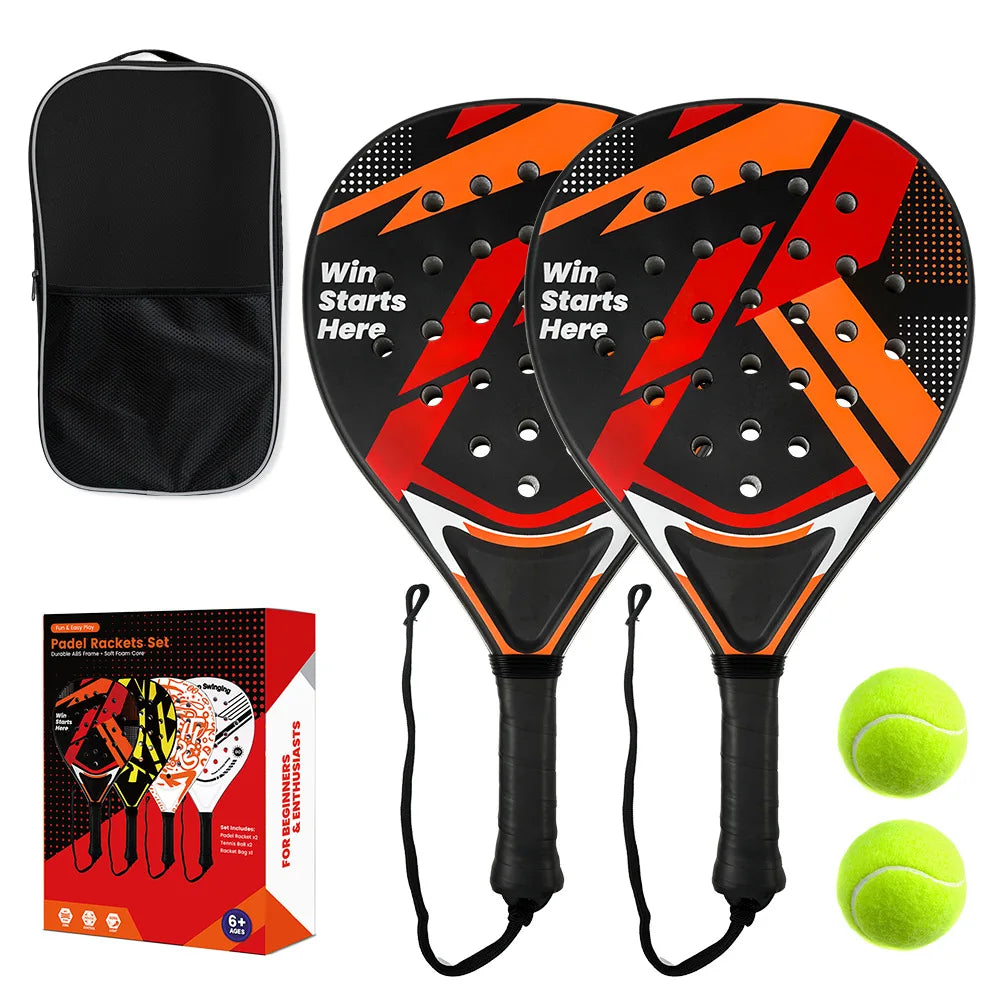 ABS Durable Anti-Vibration Plastic Grip Padel Tennis Racket, Bud get-Friendly for Beginners & Intermediates beach tennis beach