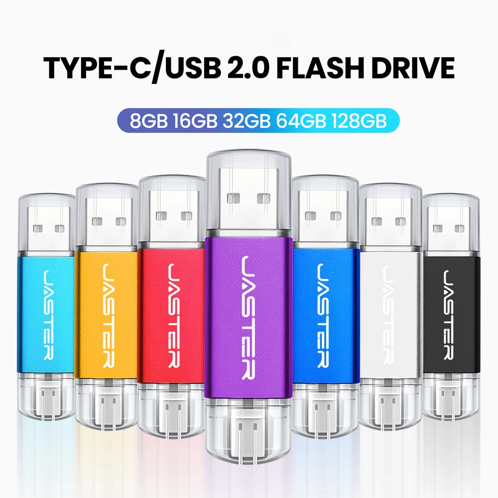 TYPE-C Pen Drive 128GB USB Flash Drive 64GB USB-C Memory Stick Creative Gift Pendrive 32GB U Disk 16GB for Phone USB Stick 8GB