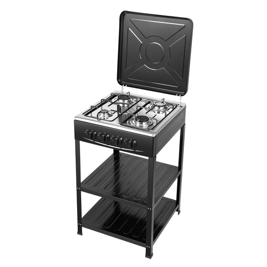 4-burner Natural Gas Stove NG/LPG Gas-stove 49*49*79cm for Family or Outdoor Stove Cooker