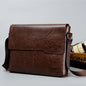 Business Shoulder Bag For IPAD PU Leather Business Handbag Men Messenger Bag Large Side Sling Bag Fashion Man Crossbody Bag