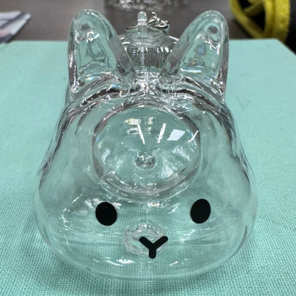 Rabbit Hair Storage Box Pendant Keychain Pet Hair Keepsake Box Pet Memorial Collection Box Bag Pendant DIY Decoration Gift