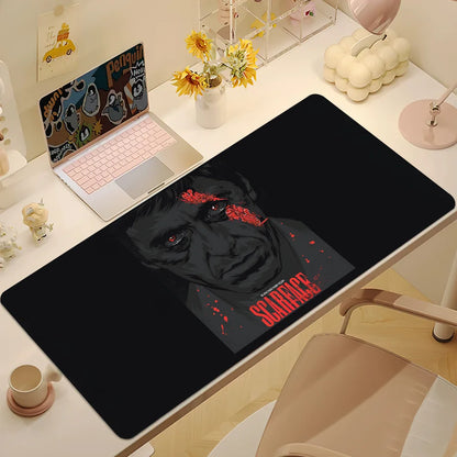 S-Scarface Tony Montana Mouse Pad Large Desk Mat Keyboard Ergonomic Office Rubber PC Non-slip Anti-fray Home Custom Best Price