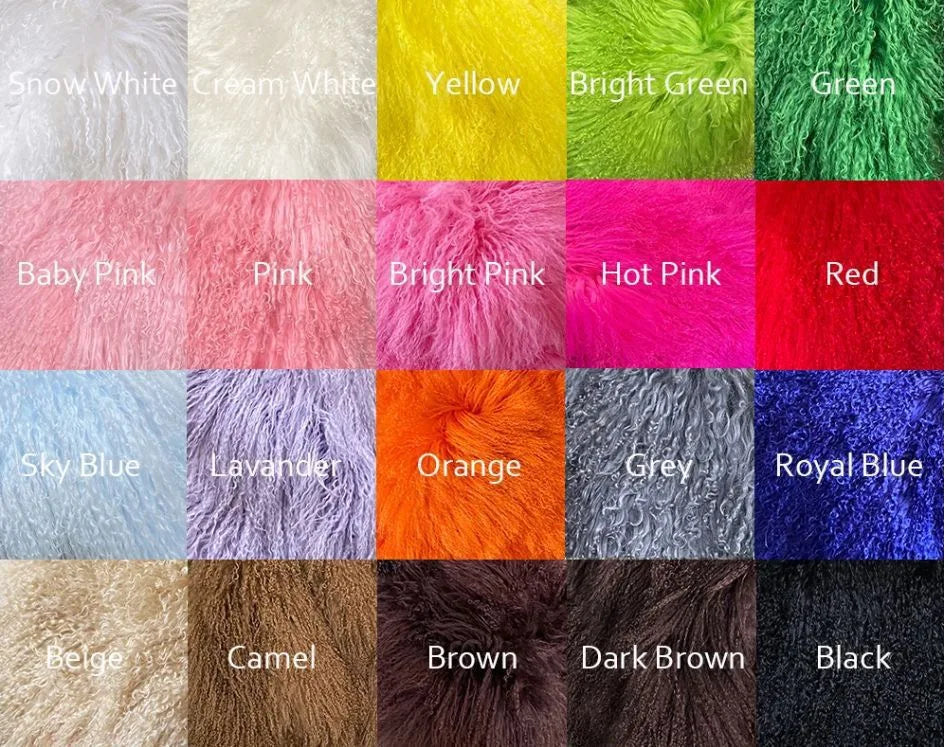 Mongolia Sheep Fur New Brand Real Fur Long Genuine Fur Coat Mongolia Sheep Fur Long Sleeves Women's Warm Jacket