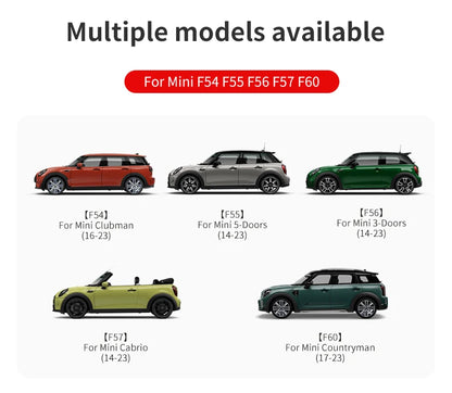 Central Control Volume Multimedia Button Knob Sticker for MINI Cooper F55 F56 F57 F60 Countryman Leather Car Interior Styling