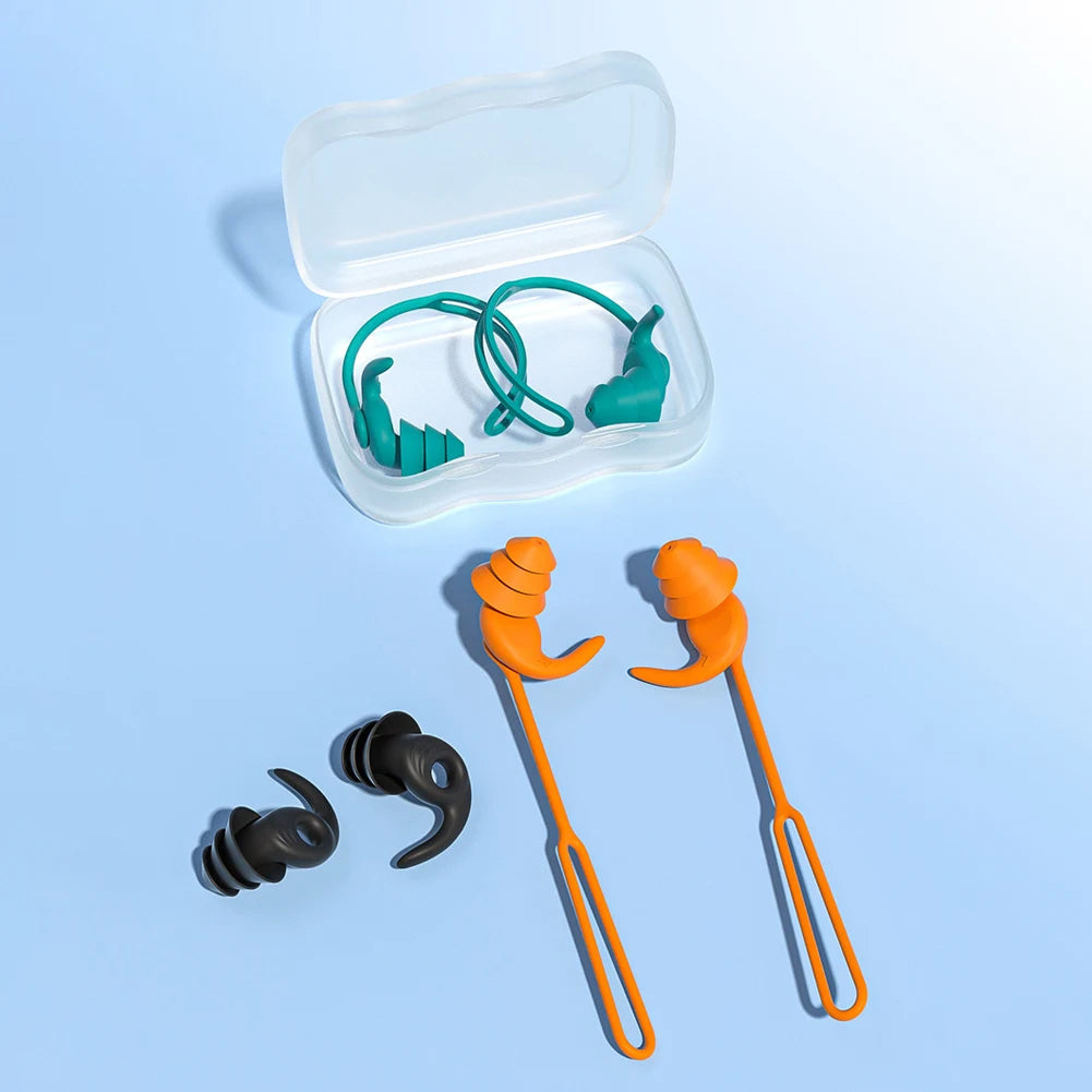 Swim Ear Plugs Silicone Waterproof Anti-noise Pool Accessories Swimming Earplugs Water Sports Swim Swimming Ear Plugs