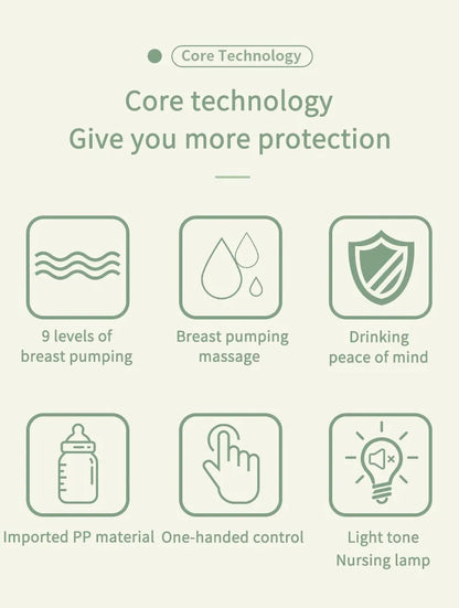MAMIJOY Portable Electric Breast Pump USB Chargable Silent Portable Milk Extractor Automatic Milker Comfort Breastfeeding