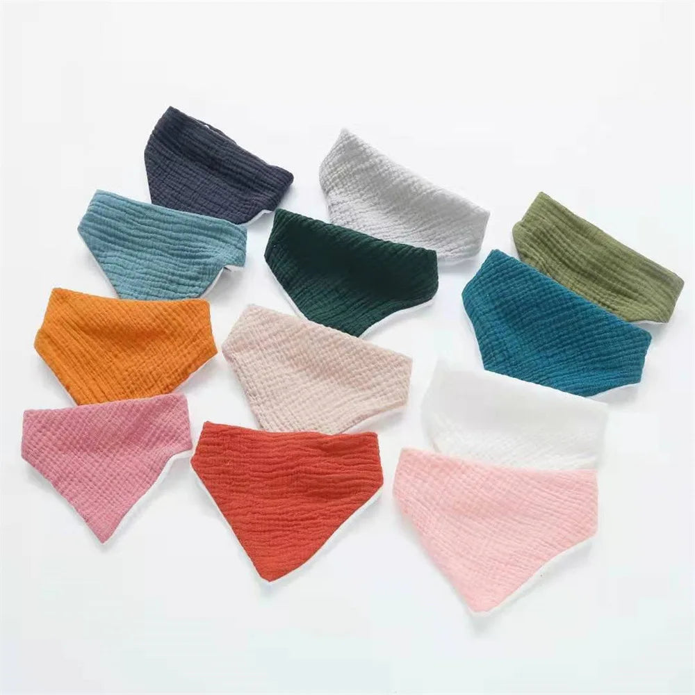Baby Girls Apron Bibs Toddler Long Sleeve Scarf Waterproof Art Smock Feeding Bib Infant Boys Girls Kids Burp Cloth Bandana