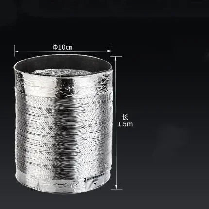 80-200mm Ventilator Pipe Aluminum Air Ventilation Hose for Bathroom Kitchen System Vent Exhaust Duct Tube Accessories