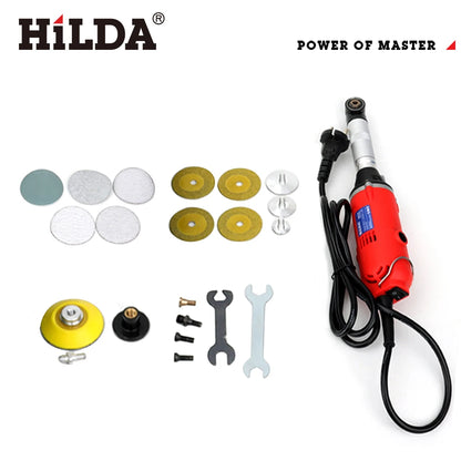 HILDA Ceramic Tile Beauty Sewing Tool 380W Electric Straight Grinder 6 Variable Speeds Cleaning Machine Grinder Sander Polisher