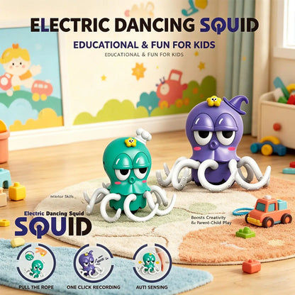 Dancing Jellyfish Squid Dancer Toys Vioce Repeat Electronic Pet Toys Baby Children Interactive Education Toddler Toy kids Gifts