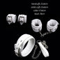 Thierry 3Pcs Soft Bondage Restraints Handcuffs Collar Wrist Ankle Cuffs for Fetish Erotic BDSM Adult Games Couple Sex Product