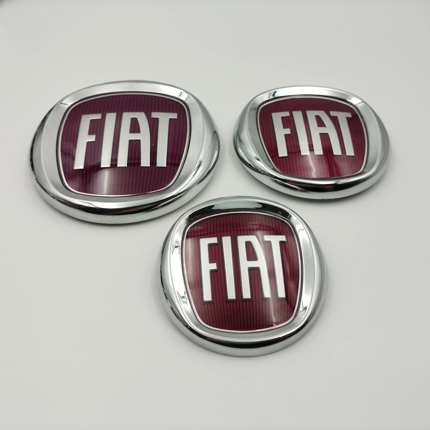 1ps 8.5cm 10cm 12cm 85mm 100mm 120mm fiat Emblem Car Front logo Front grill front Rear Bumper tail door trunk Emblem Accessories
