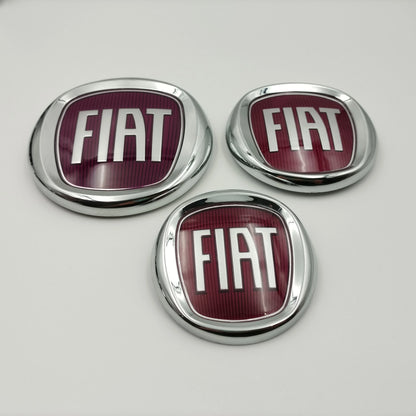 1ps 8.5cm 10cm 12cm 85mm 100mm 120mm fiat Emblem Car Front logo Front grill front Rear Bumper tail door trunk Emblem Accessories