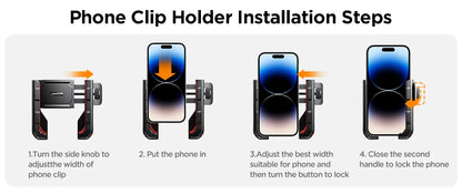 Joyroom 2024 Bike Phone Holder Universal One-hand Operation Bicycle Motorcycle Phone Holder For 4.7-7" Mobile Phone Shockproof