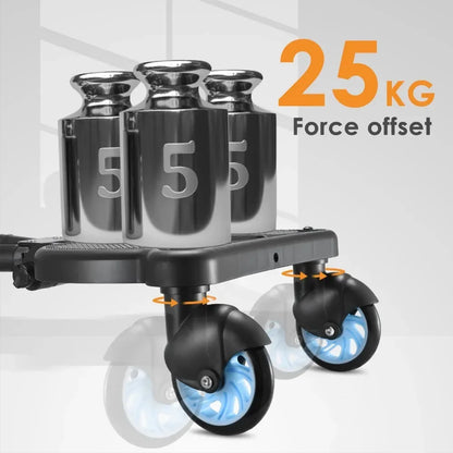 Twins Baby Stroller Pedal Adapter Stroller Accessorie Second Children Auxiliary Trailer Twins Scooter Standing Plate with Seat