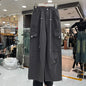 Autumn Winter Casual Long Pants High Waist Wide Leg Pants Thickened Fleece Versatile Style for Women's Casual Wear